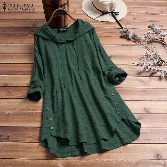 Hooded Long Sleeve Modest Tunic