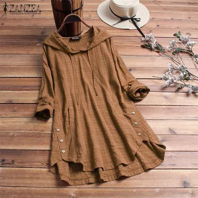 Hooded Long Sleeve Modest Tunic