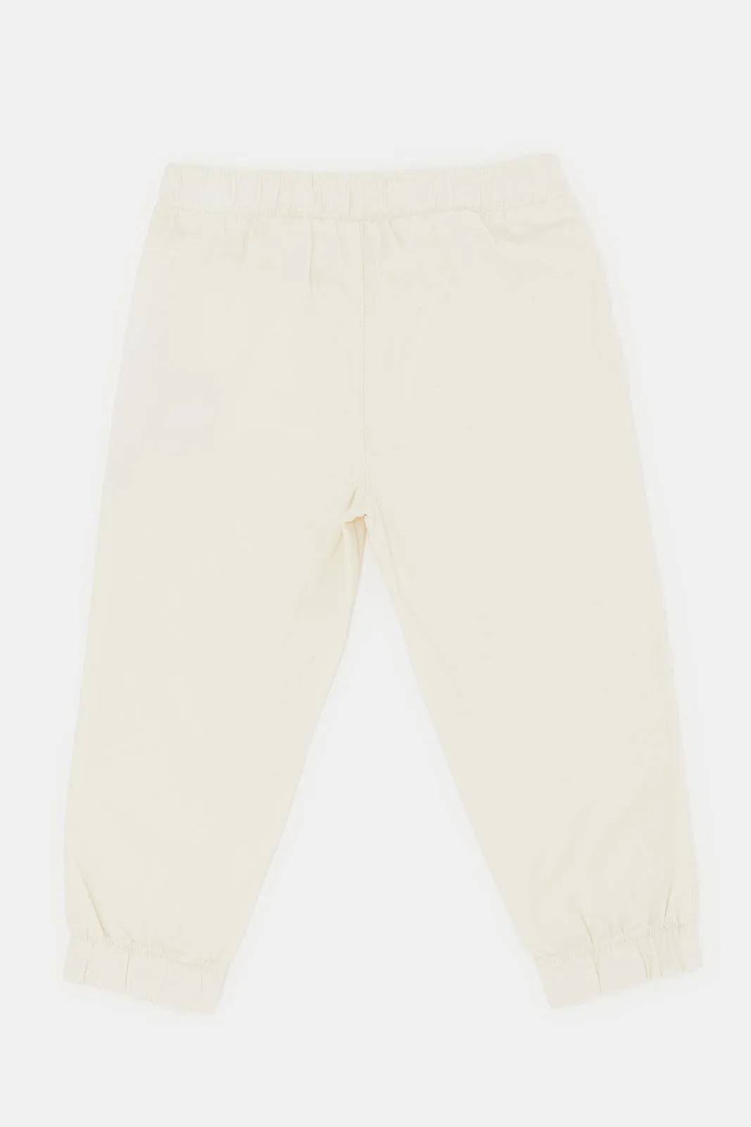 Infant Boys Cream Chino Jogger