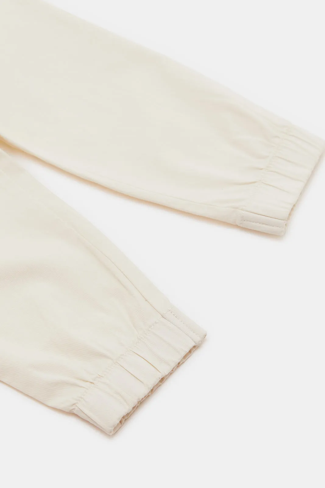 Infant Boys Cream Chino Jogger