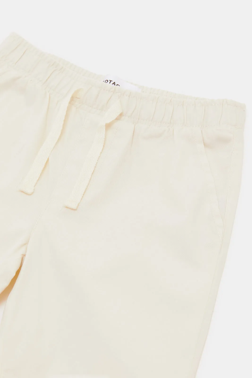 Infant Boys Cream Chino Jogger