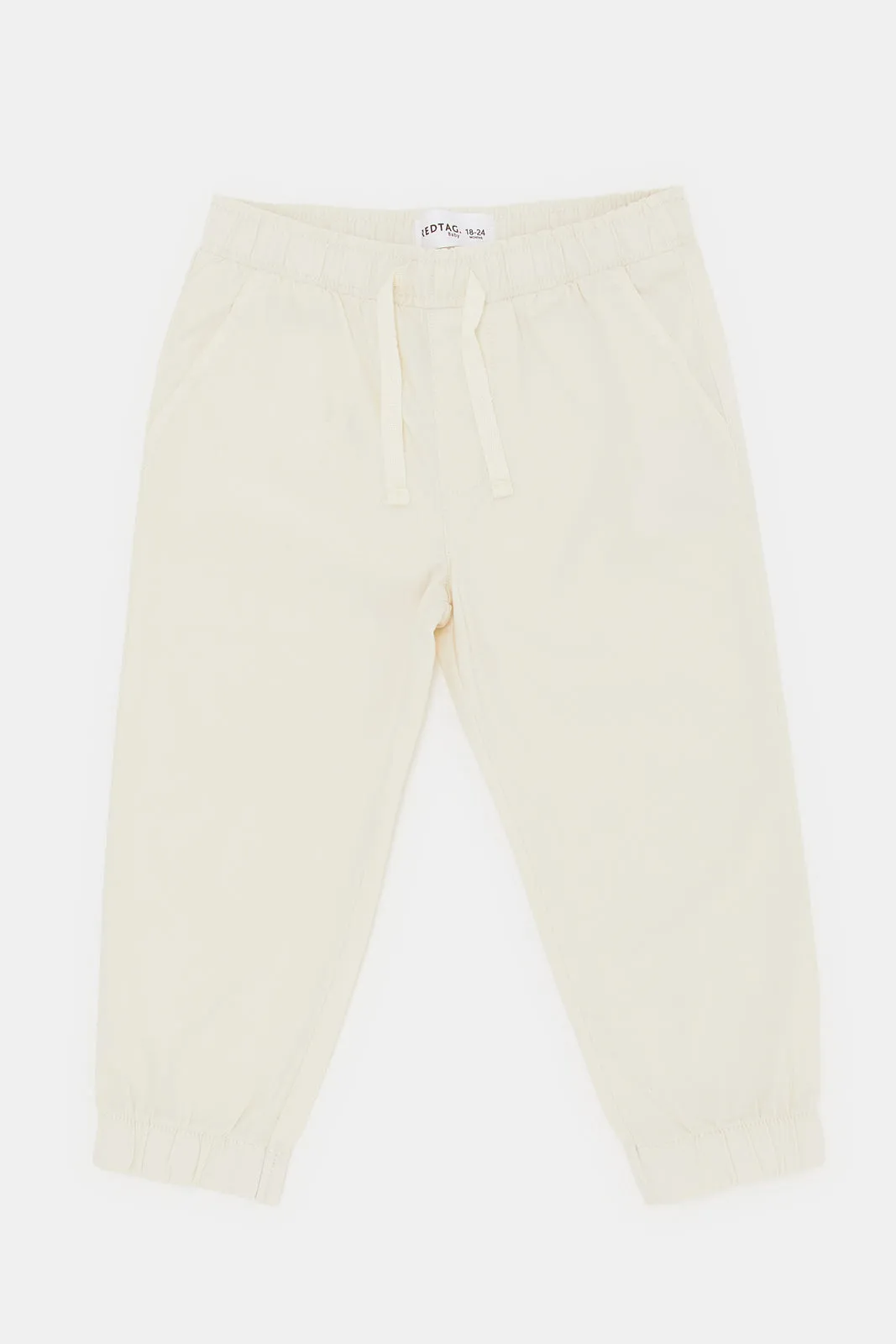 Infant Boys Cream Chino Jogger