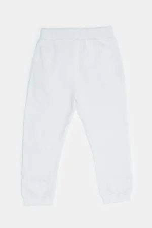 Infant Boys White 2 Pocket Joggers