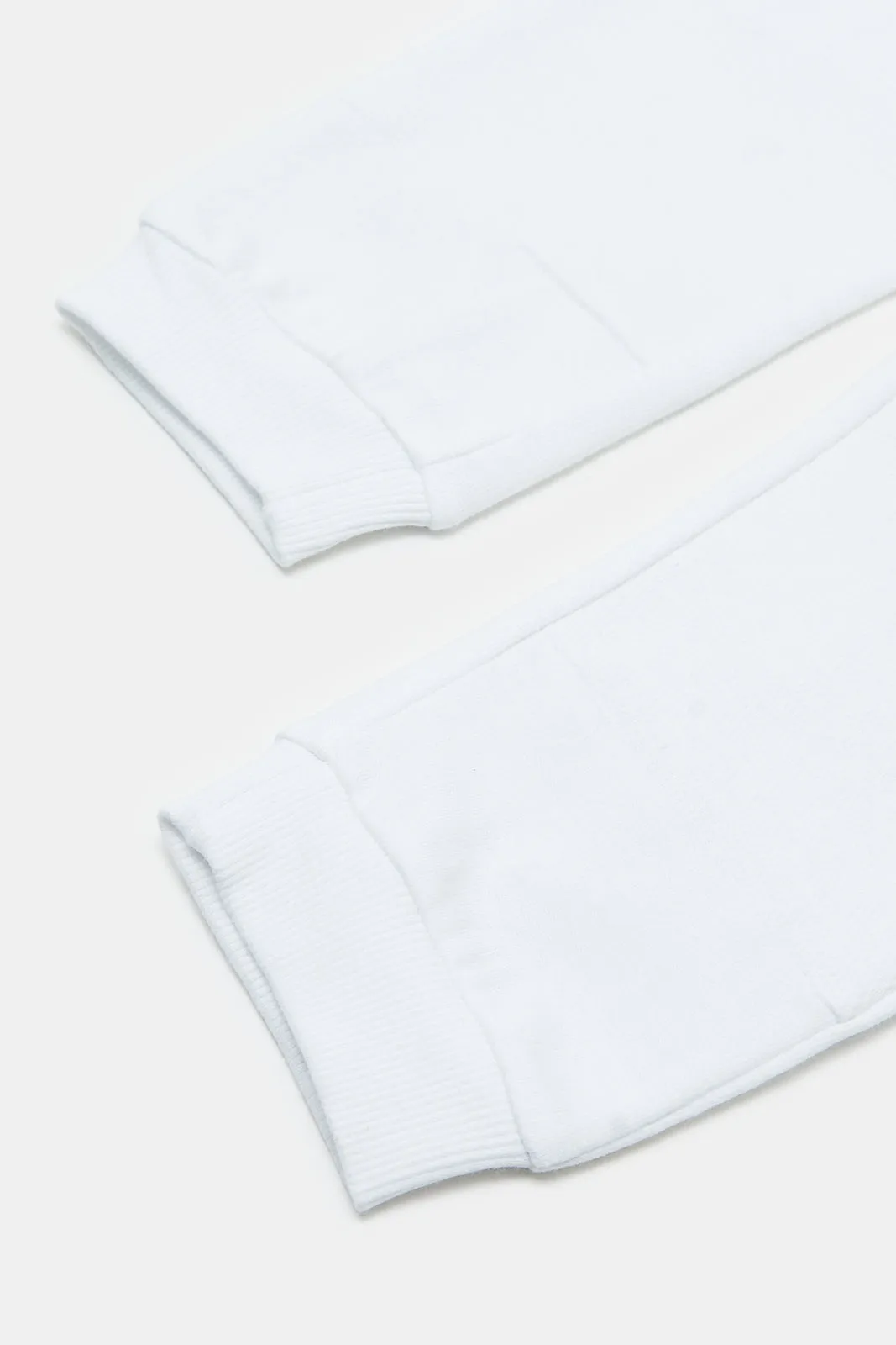 Infant Boys White 2 Pocket Joggers