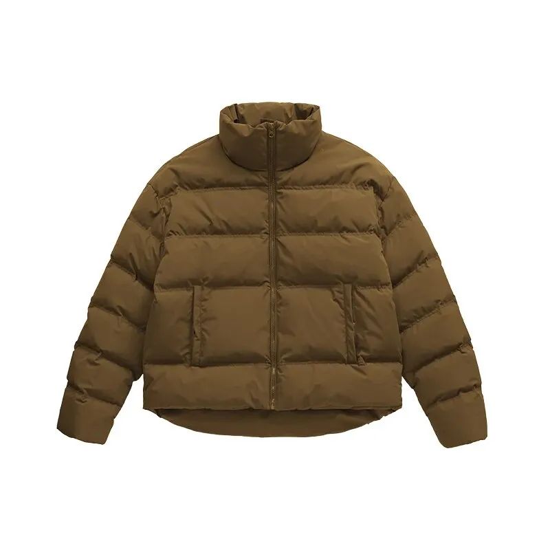 INFL Windproof Cropped Duck Down Puffer Jacket [Unisex]