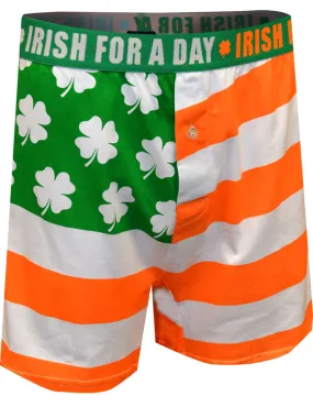 Irish Flag Saint Patrick Irish for a Day Boxer Shorts