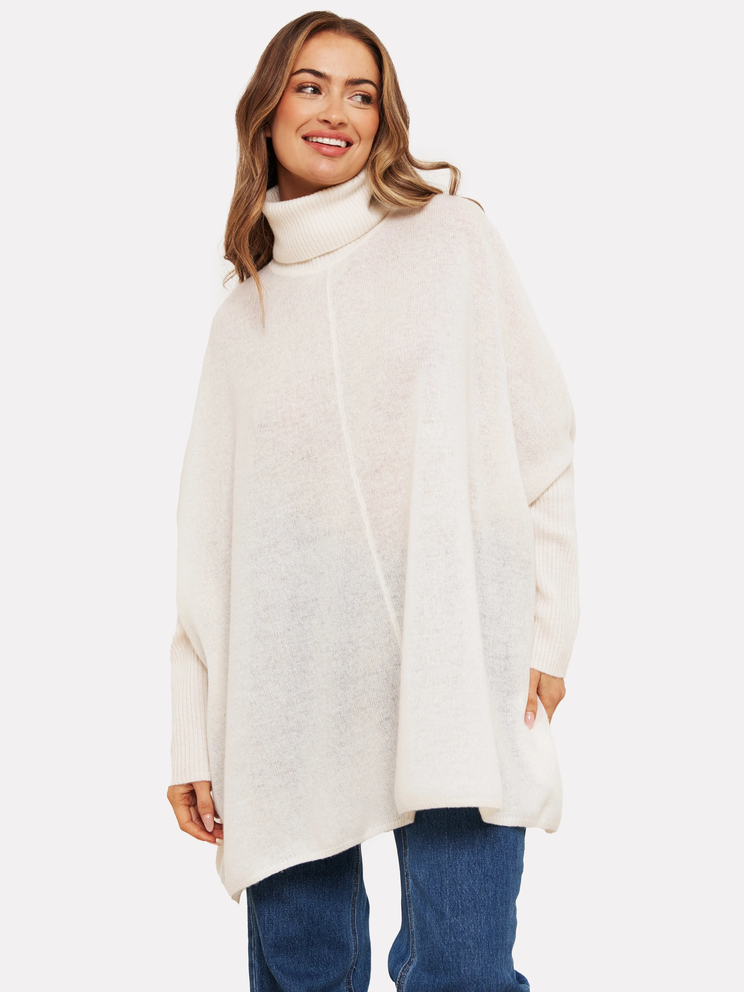 JoJo Poncho Organic White