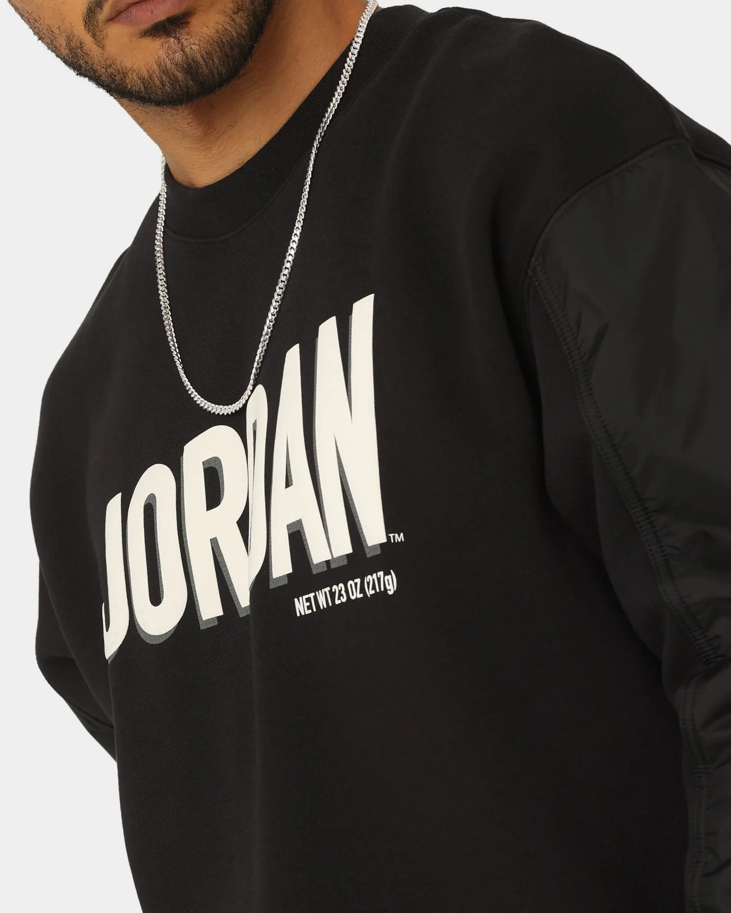 Jordan Flight MVP Graphic Fleece Crewneck Black/Phantom