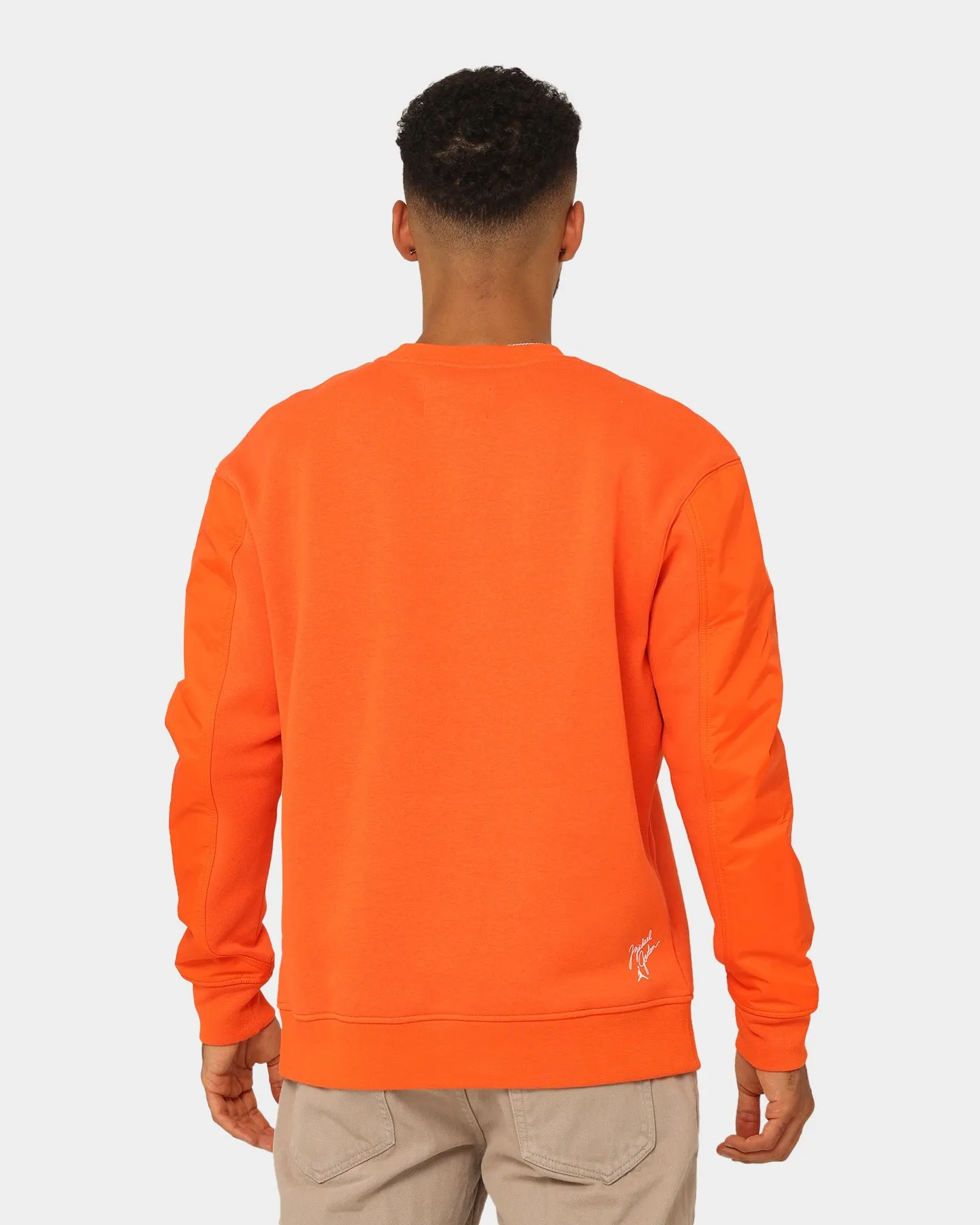 Jordan Flight MVP Graphic Fleece Crewneck Rush Orange/White