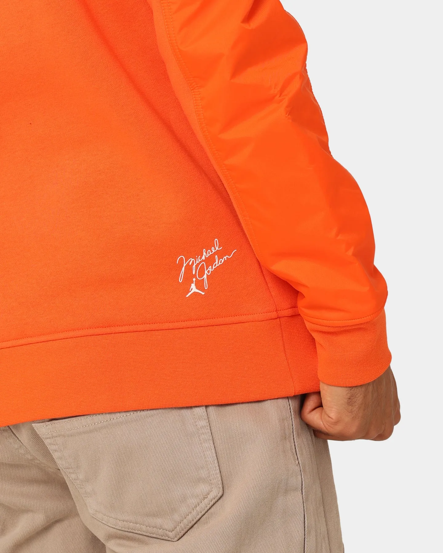 Jordan Flight MVP Graphic Fleece Crewneck Rush Orange/White