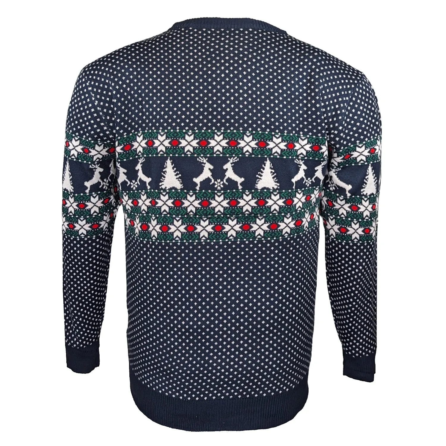 Kam Reindeer Xmas Jumper - KBS X026 - Navy