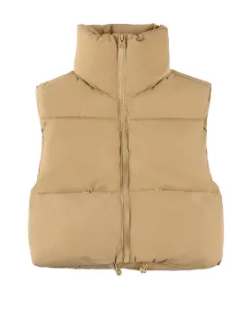 KHAKI PUFF VEST