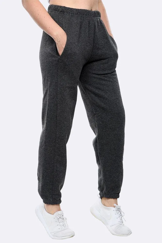 KIDS PLAIN FLEECE FULL LENGTH JOGGING BOTTOM