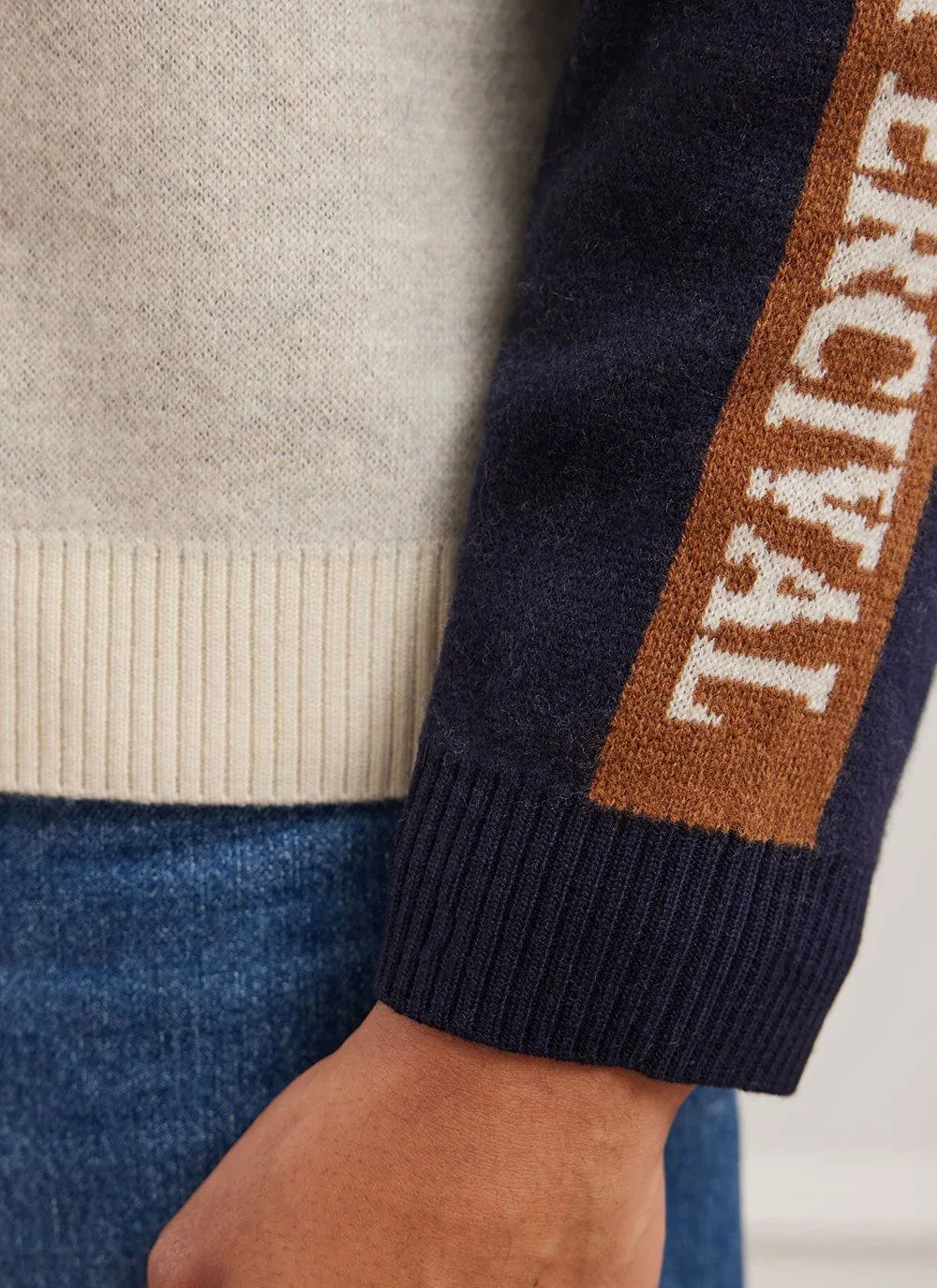 Koi Matches Crew Neck | Merino Wool | Navy