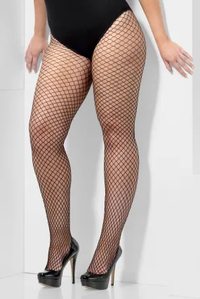 Lattice Net Tights, Black