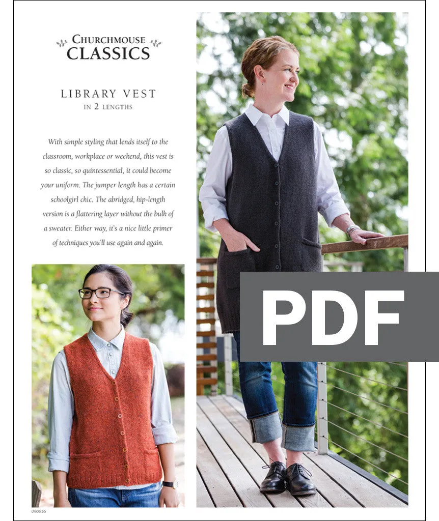 Library Vest Pattern