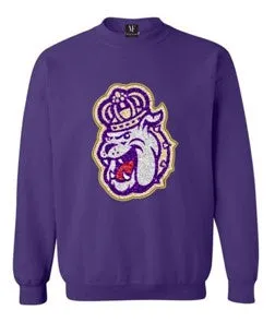 Licensed Game Day Sweatshirt, Crewneck Purple, Multi JMU Bulldog