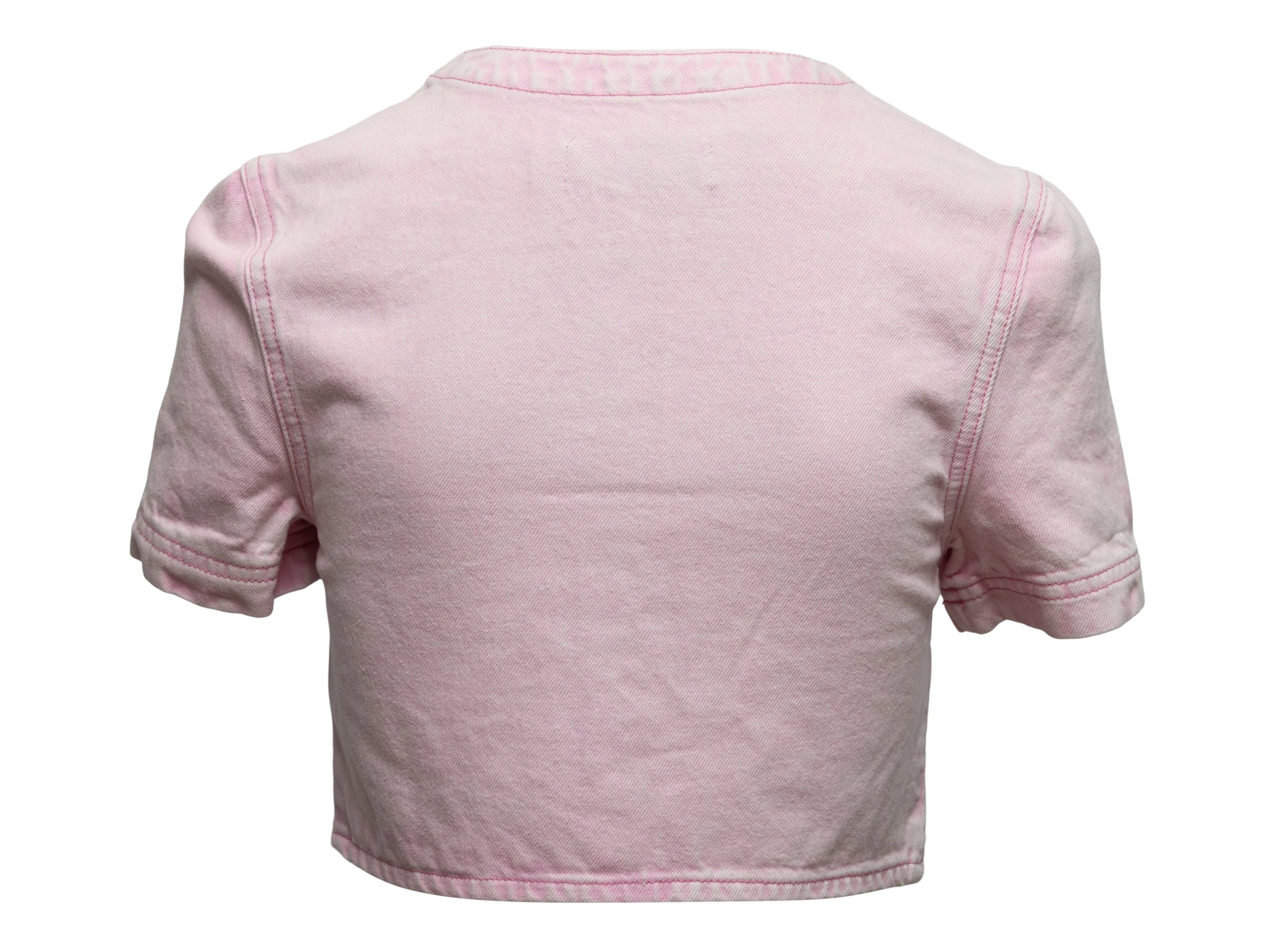 Light Pink Self-Portrait Embellished Short Sleeve Jacket Size US 2