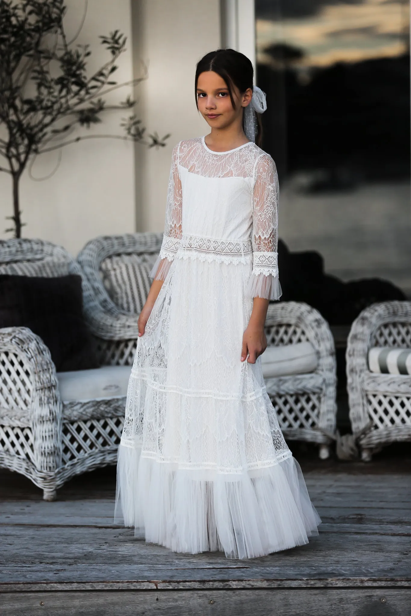 Lily Lace Communion Dress