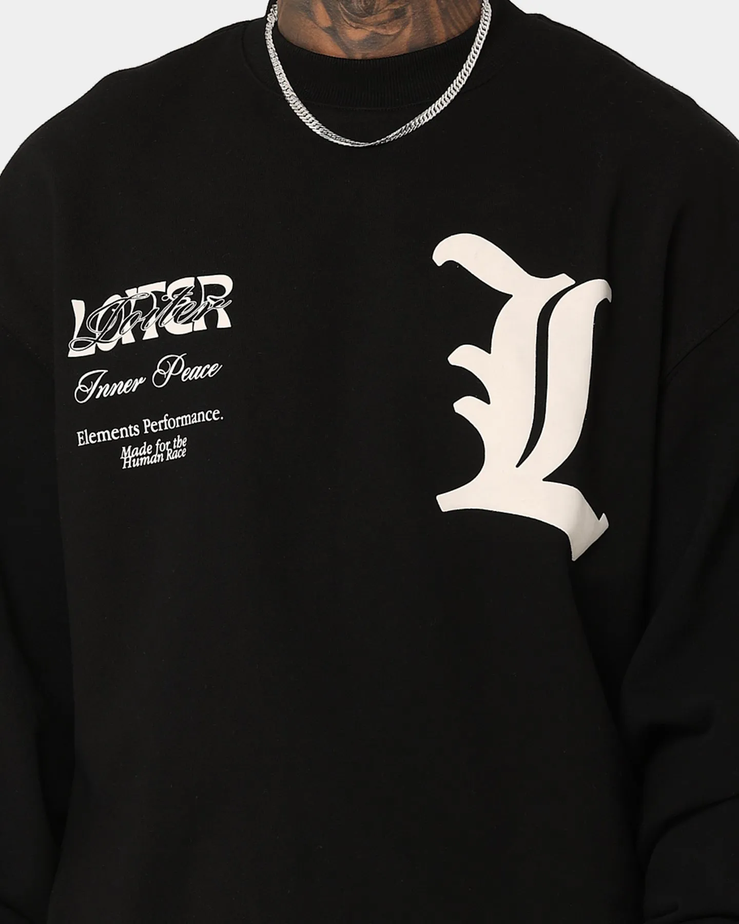 Loiter Art Studio Crewneck Black