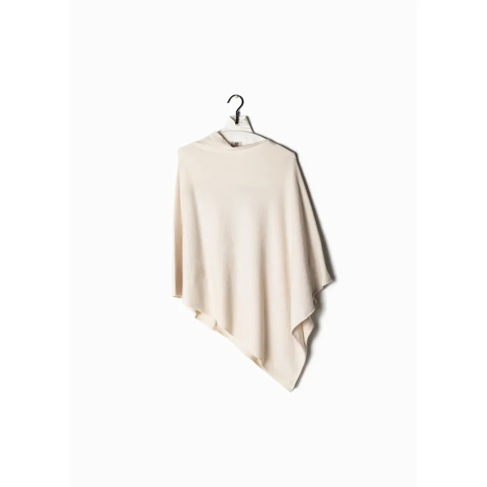 Look by M Basic Triangle Poncho Cream (Women's)