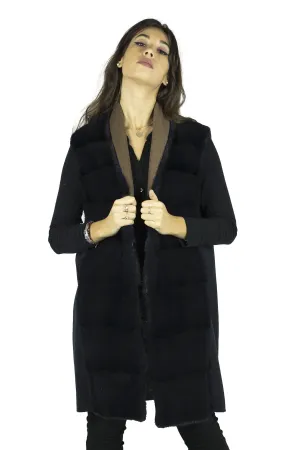 Loropiana Cashmere Waistcoat and mink