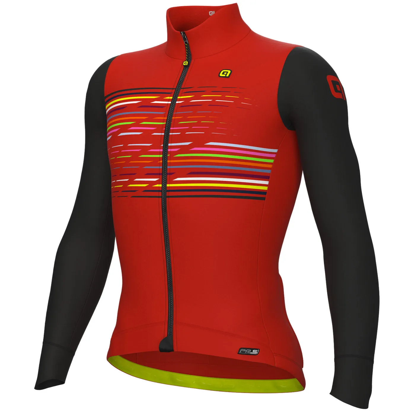 Maglia maniche lunghe Ale PR-S Logo - Rosso nero