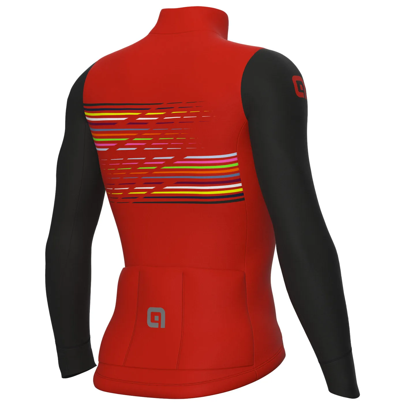 Maglia maniche lunghe Ale PR-S Logo - Rosso nero