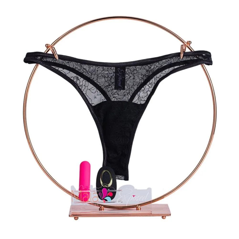 Maia Date Night 25-Function Vibrator with Remote & Lacy Thong