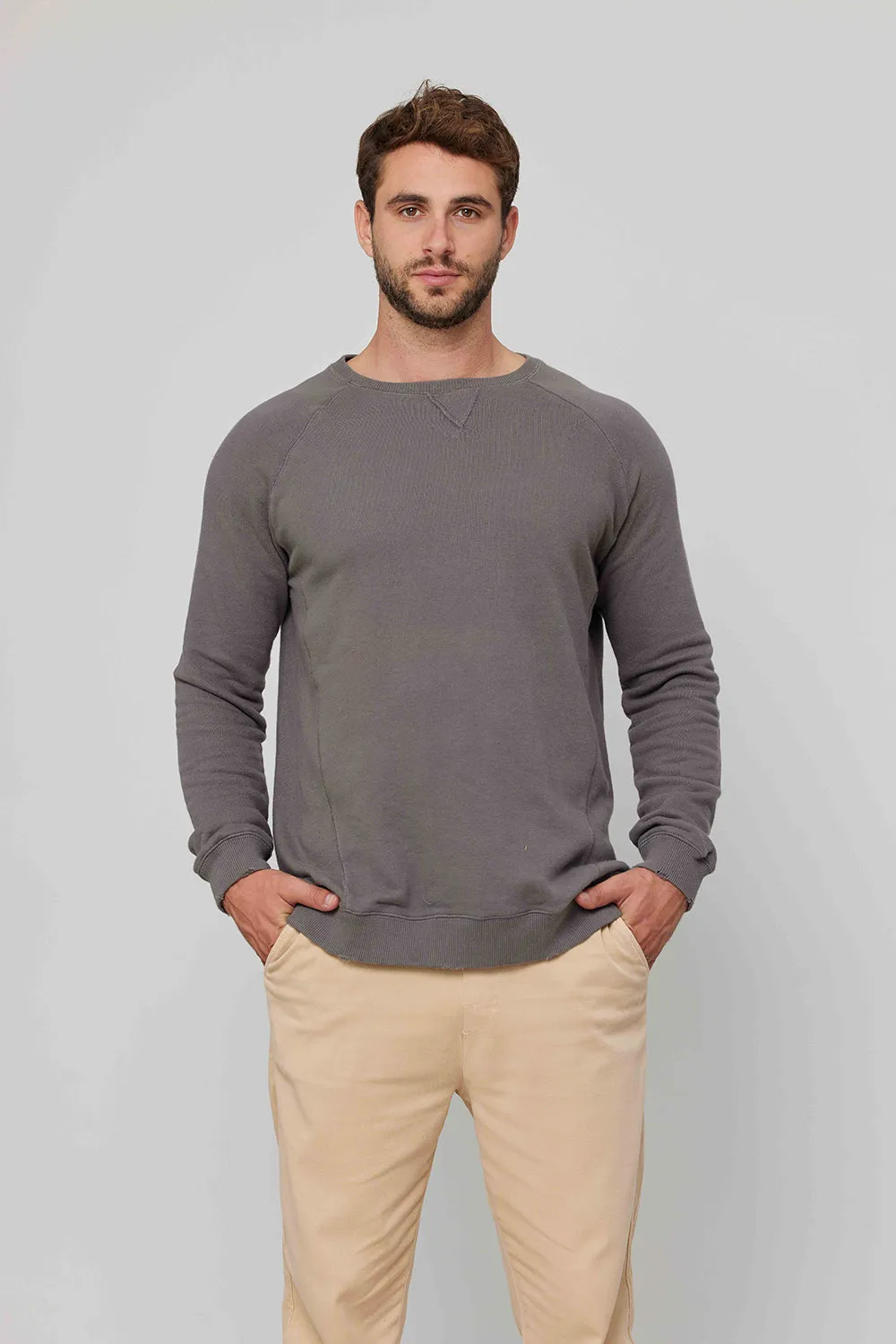 Men Sweatshirt Dark Grey Sahara