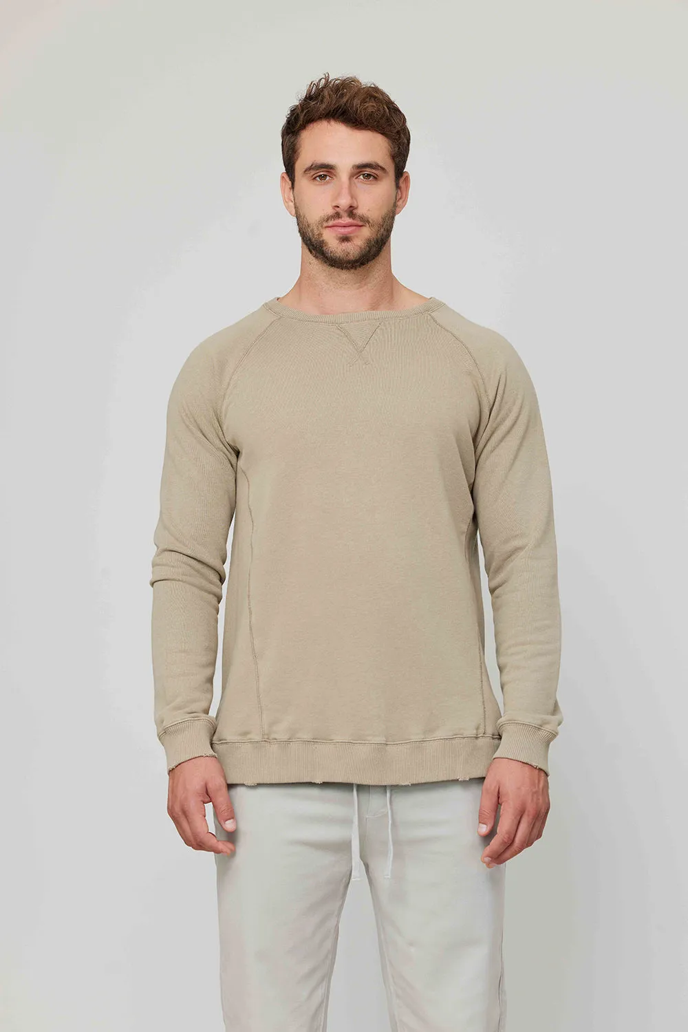 Men Sweatshirt Khaki