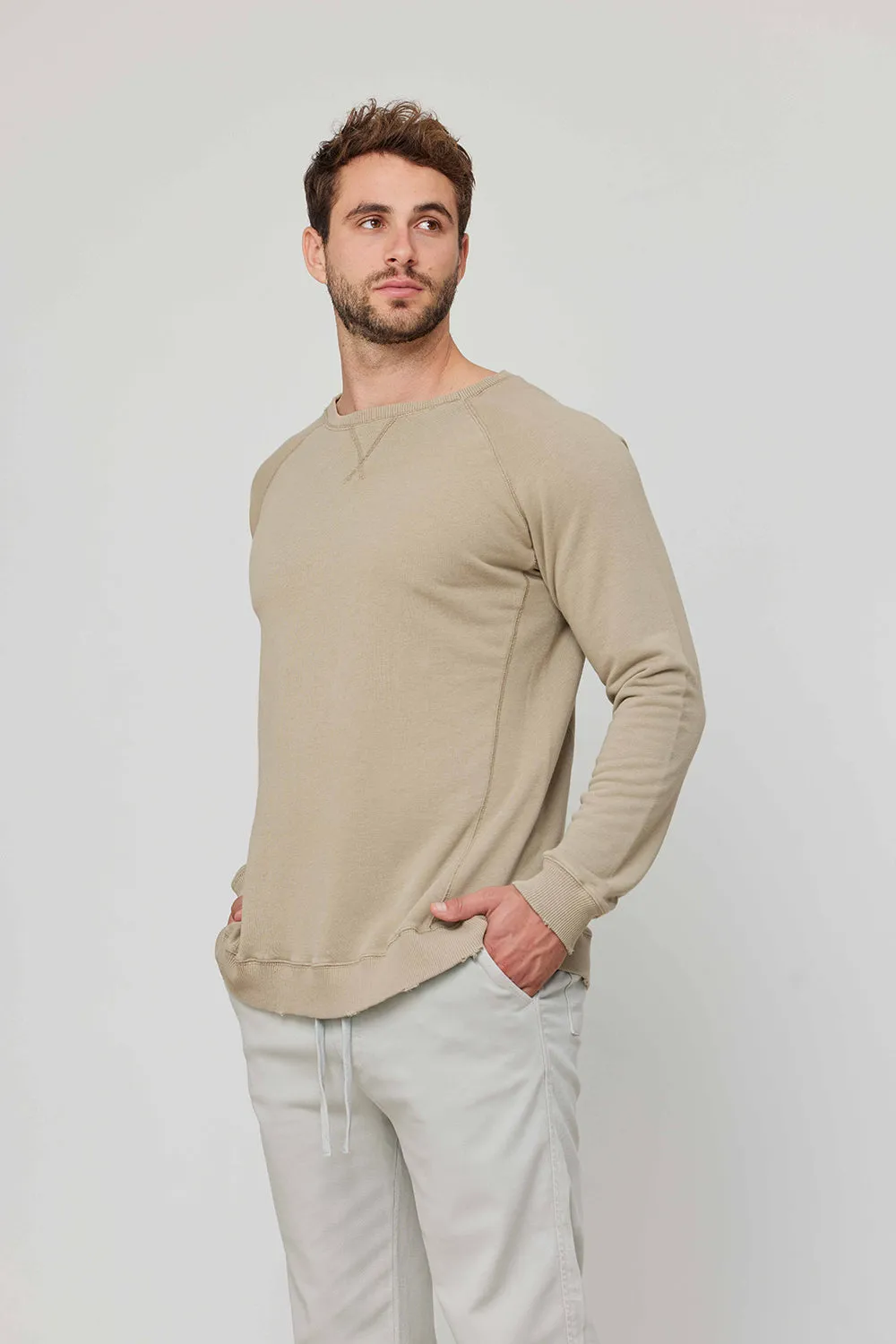 Men Sweatshirt Khaki