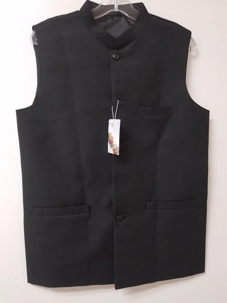 Men’s Koti 4671570 Men’s Black Tropical Waist Coat Jacket