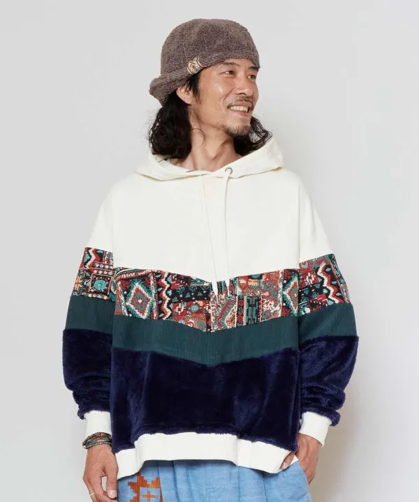 Men's Patchwork Hoodie