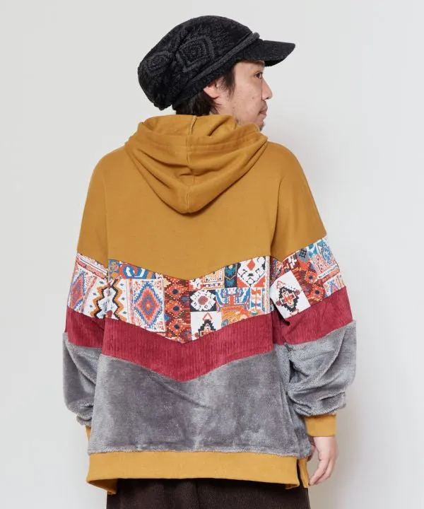 Men's Patchwork Hoodie