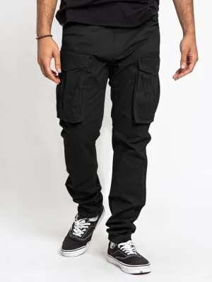 Men's Solid Color Multi-Pocket Casual Cargo Pants