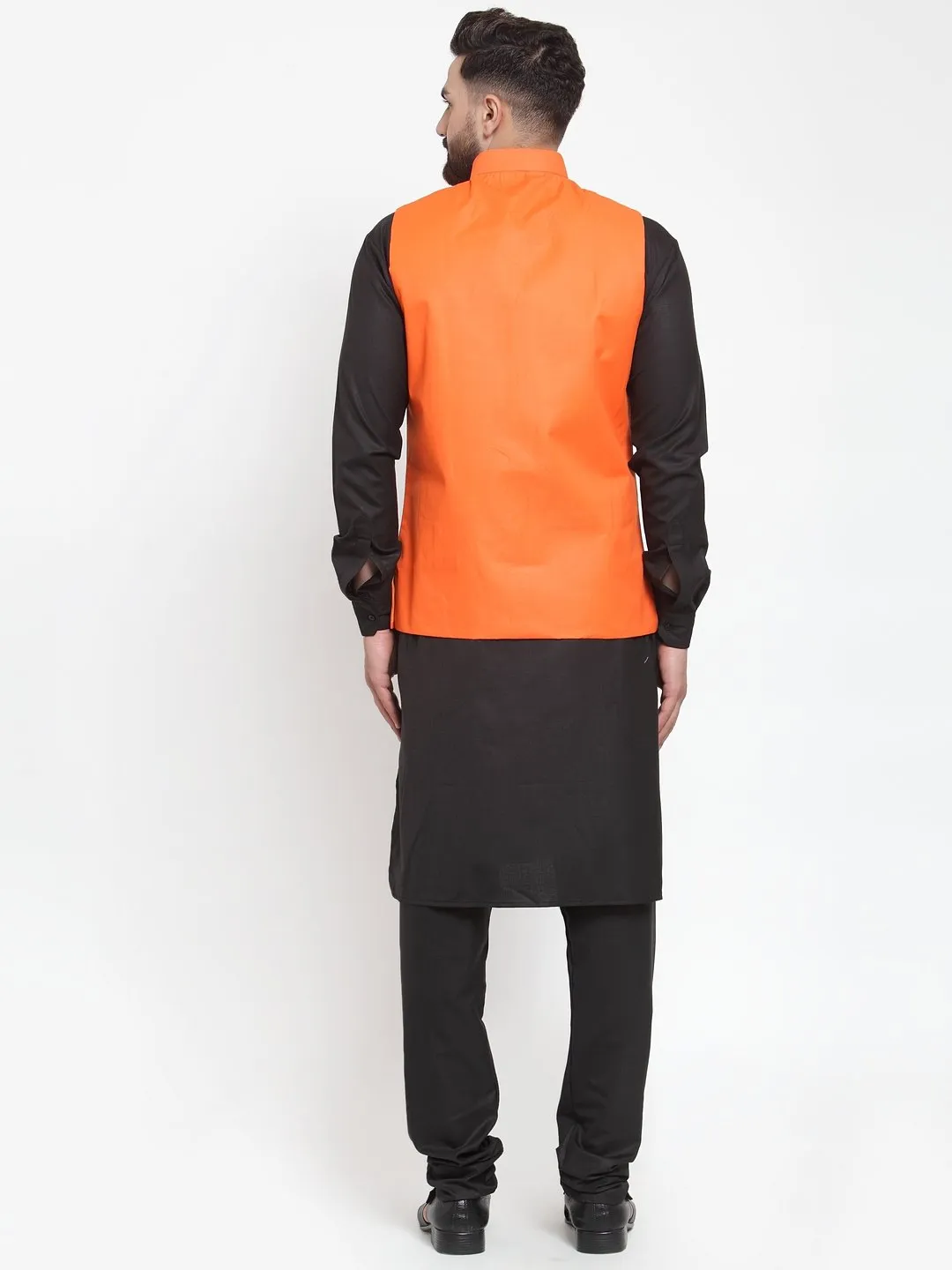 Men's Solid Kurta Waist Coat  with Churidar - Virat Fashions