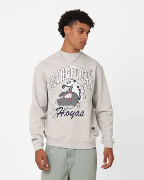 Mitchell & Ness Georgetown Hoyas Drool Crewneck Vintage Grey Marle