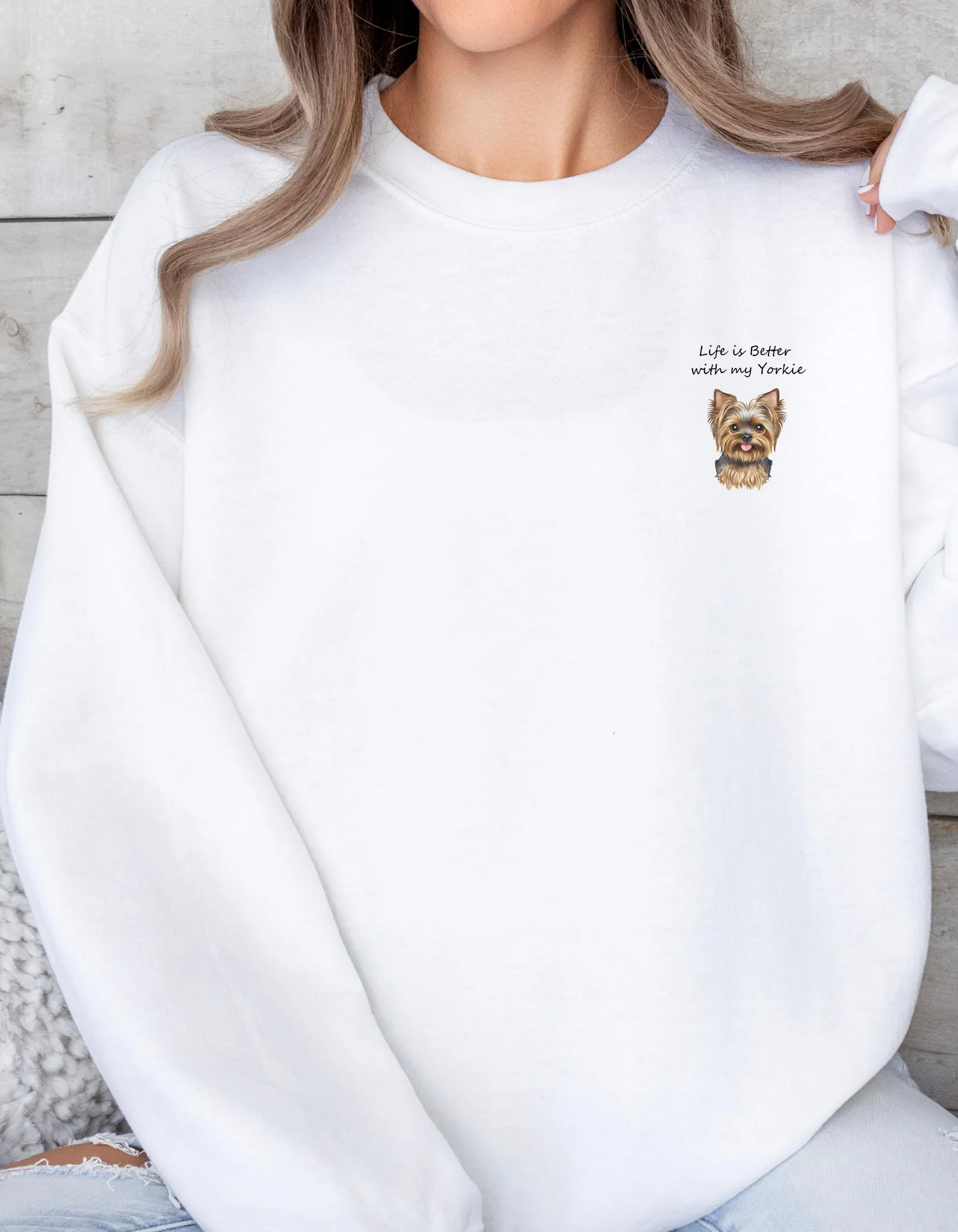 My Kind of Day Yorkie Style Sweatshirts - Cozy Gift for Dog Moms and Book Lovers