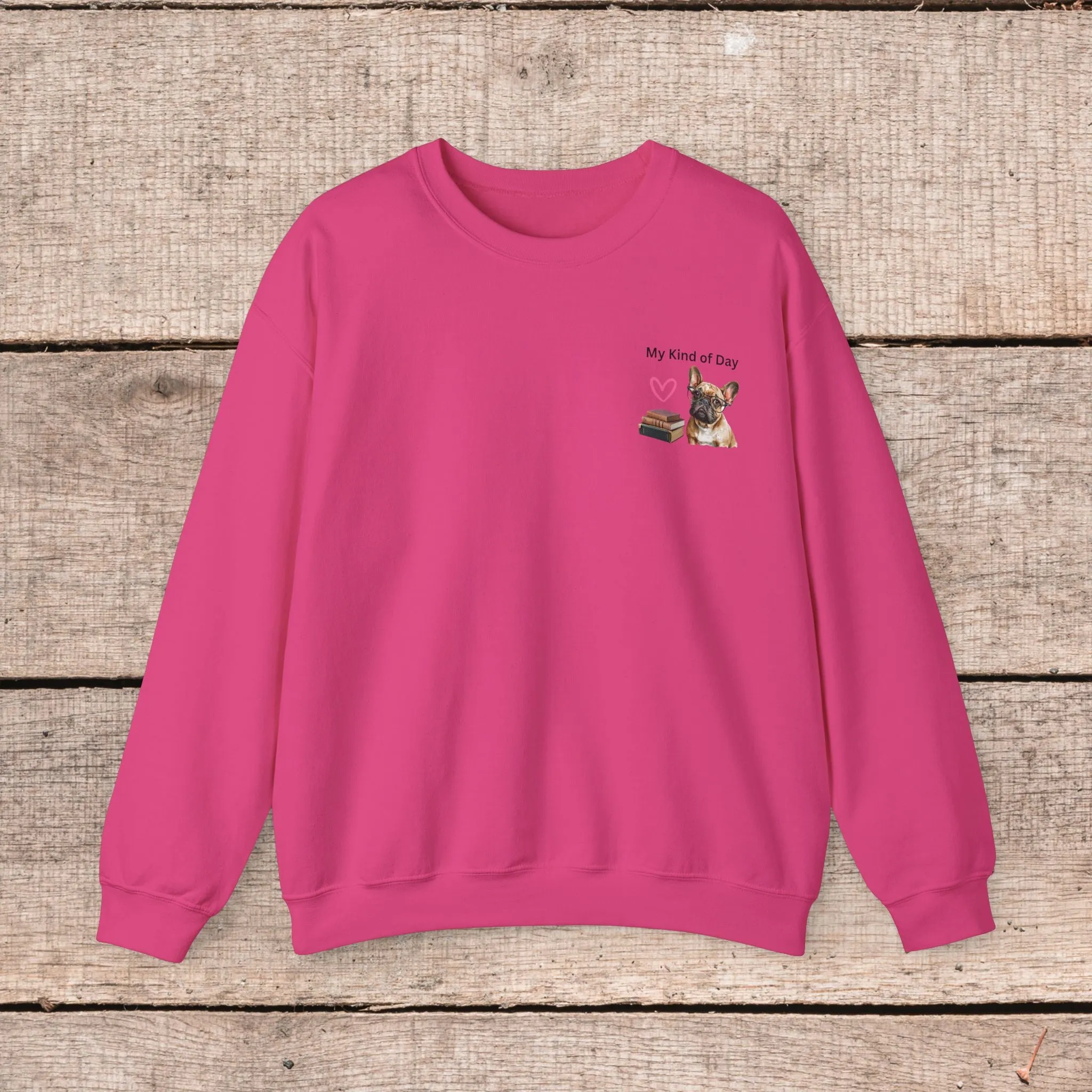 My Kind of Day Yorkie Style Sweatshirts - Cozy Gift for Dog Moms and Book Lovers