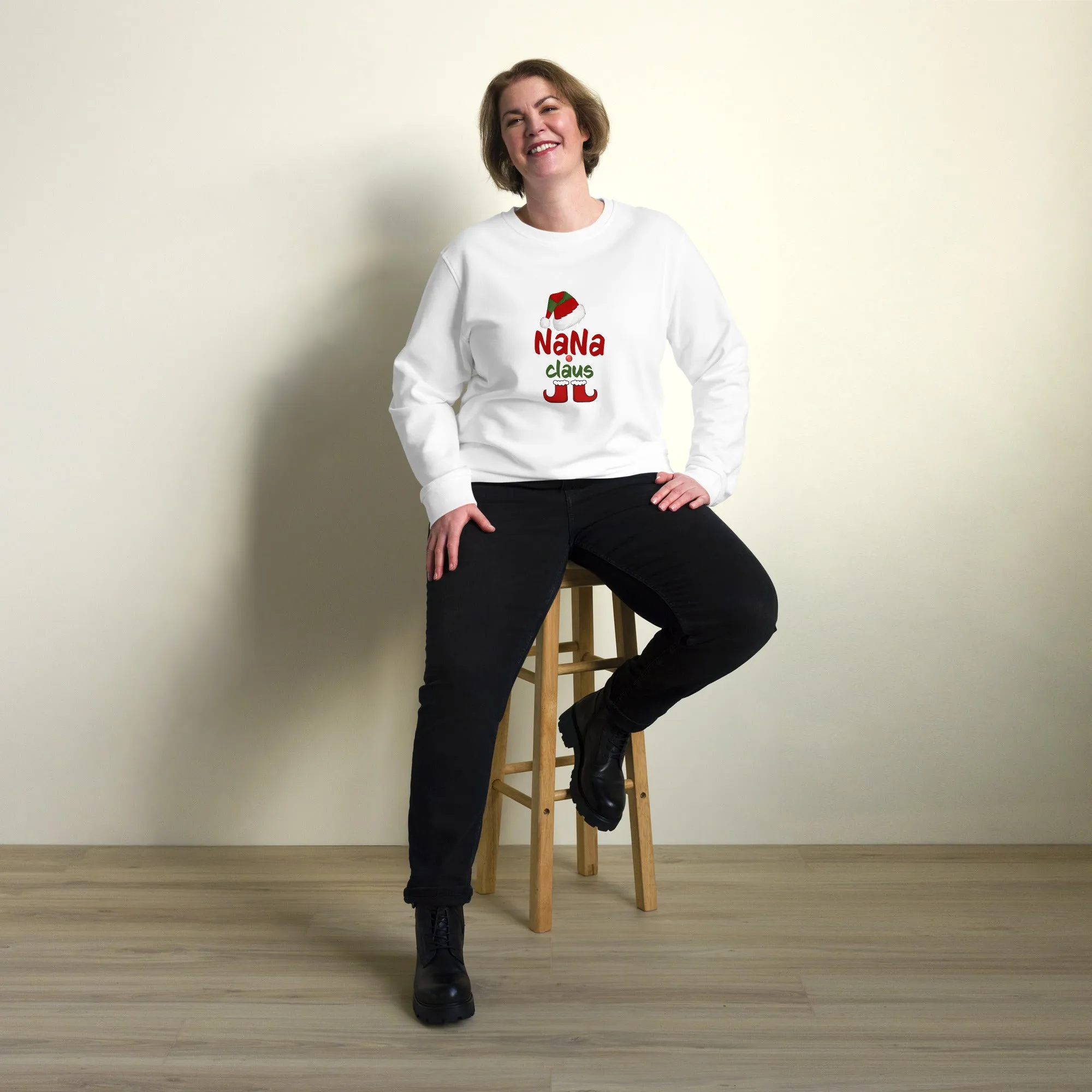 Nana Claus Graphics Women Organic Sweatshirt