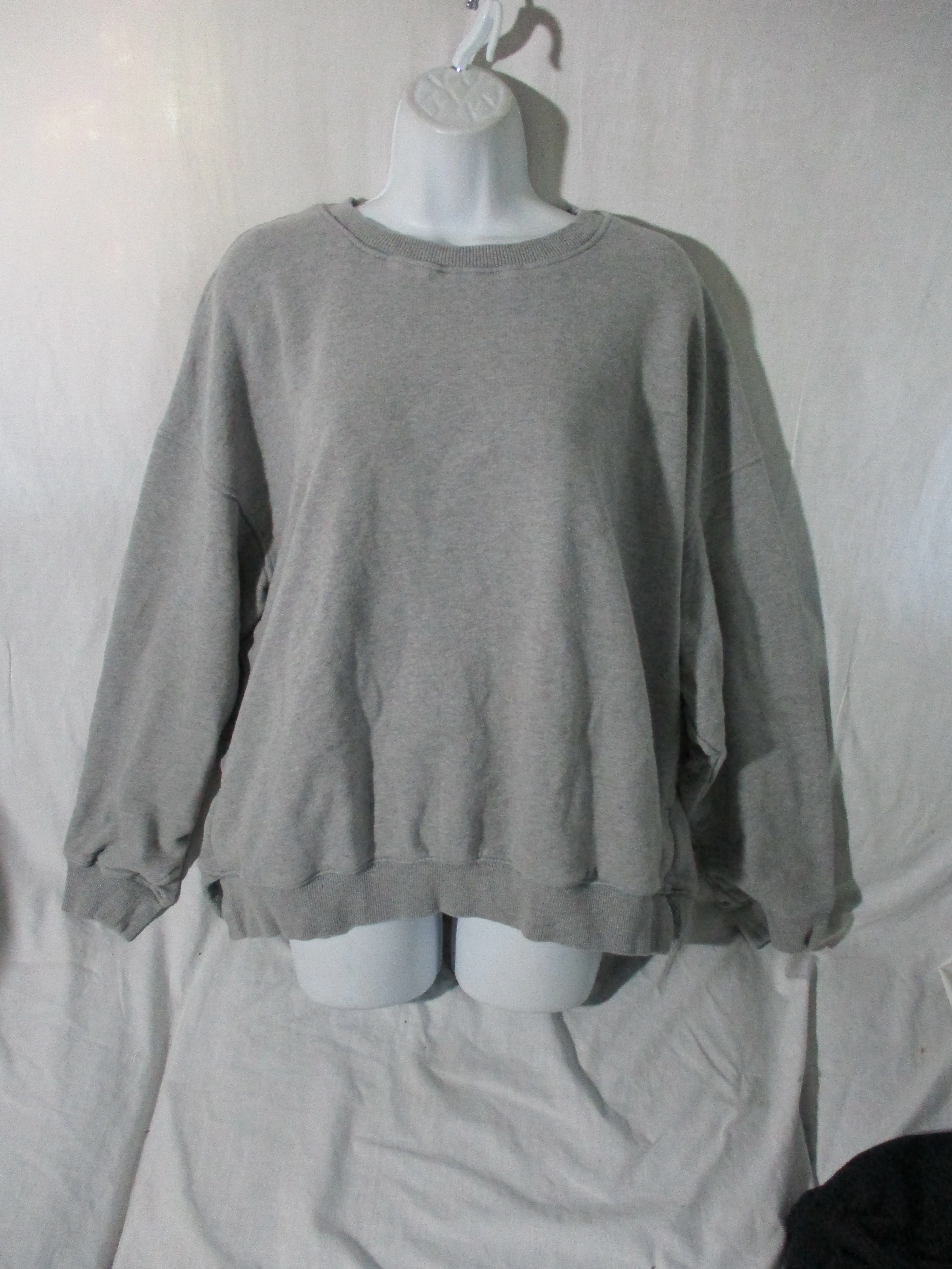 NEW FREE PEOPLE FP MOVEMENT PLAYBOOK TUNIC SWEATSHIRT M GRAY GREY