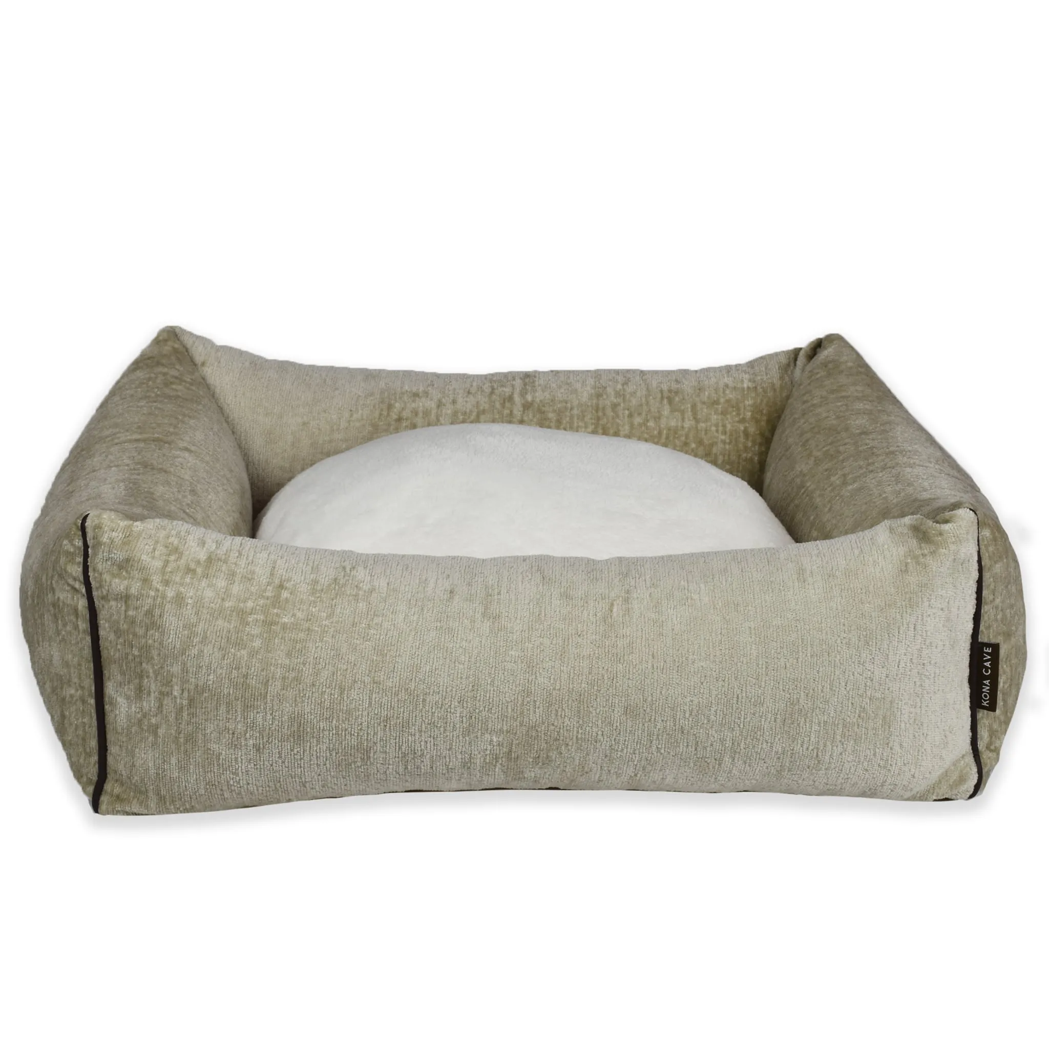 New! Snuggle Cave Bed - Chenille Velvet - Beige