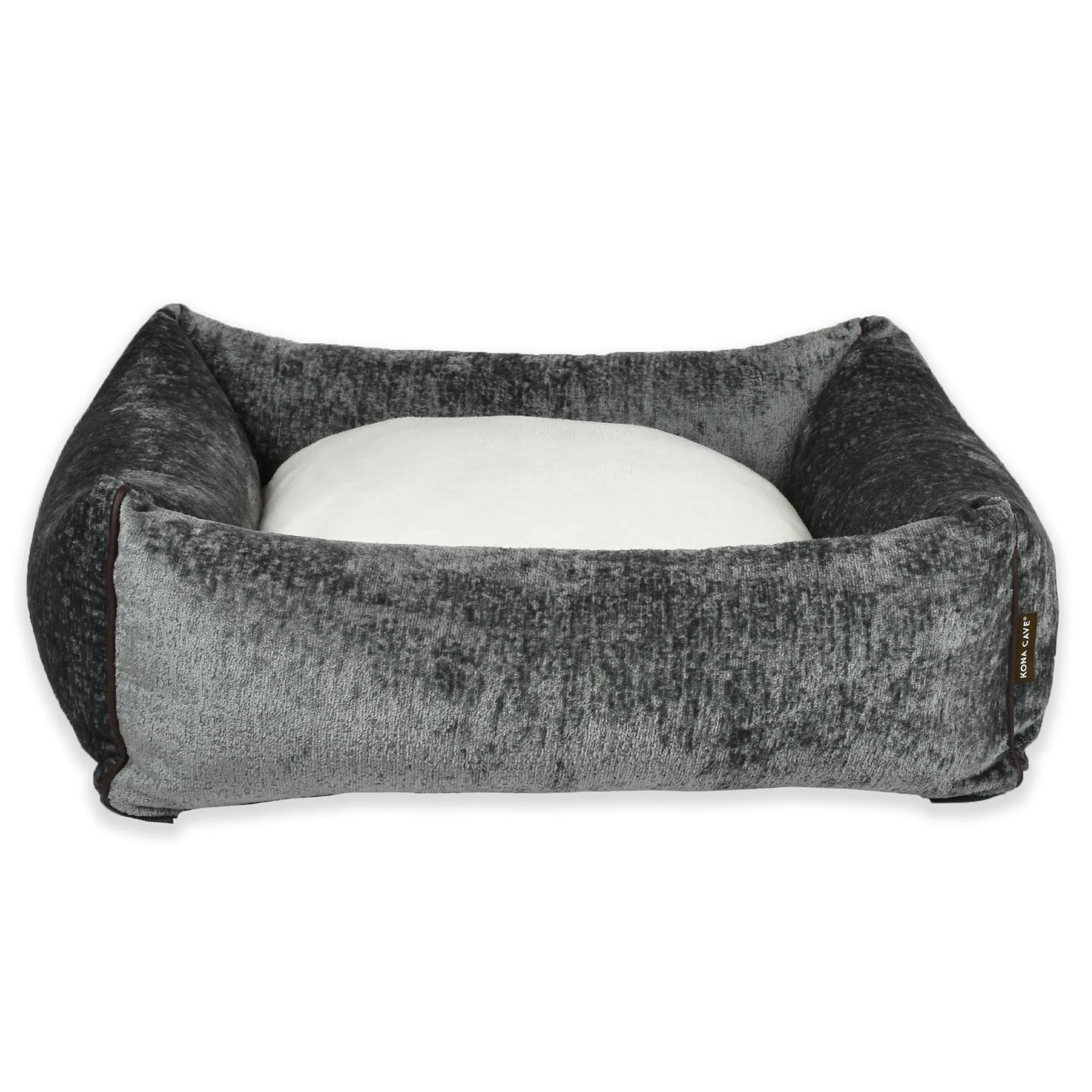 New! Snuggle Cave Bed - Chenille Velvet - Grey