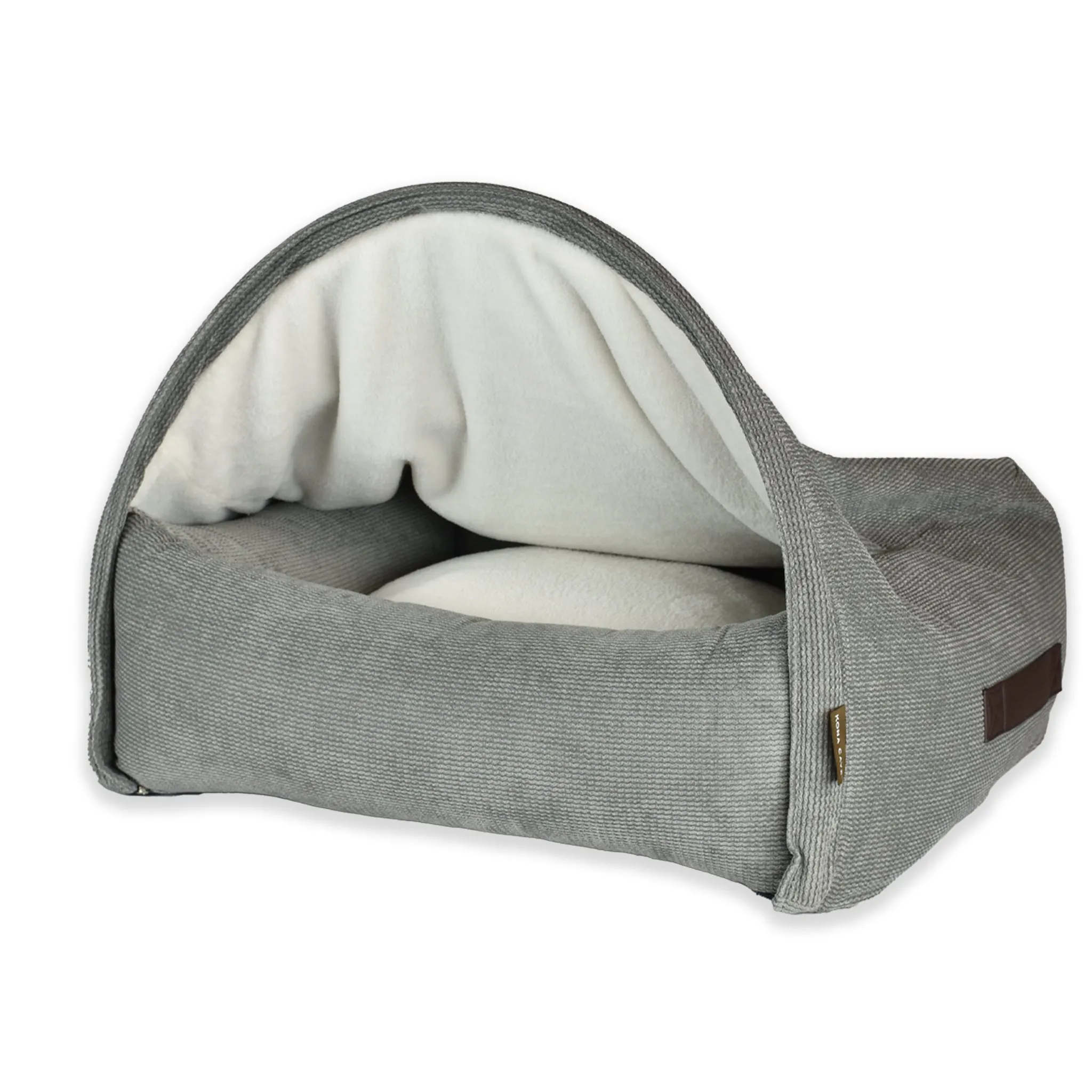 New! Snuggle Cave Bed - Modern Corduroy - Grey