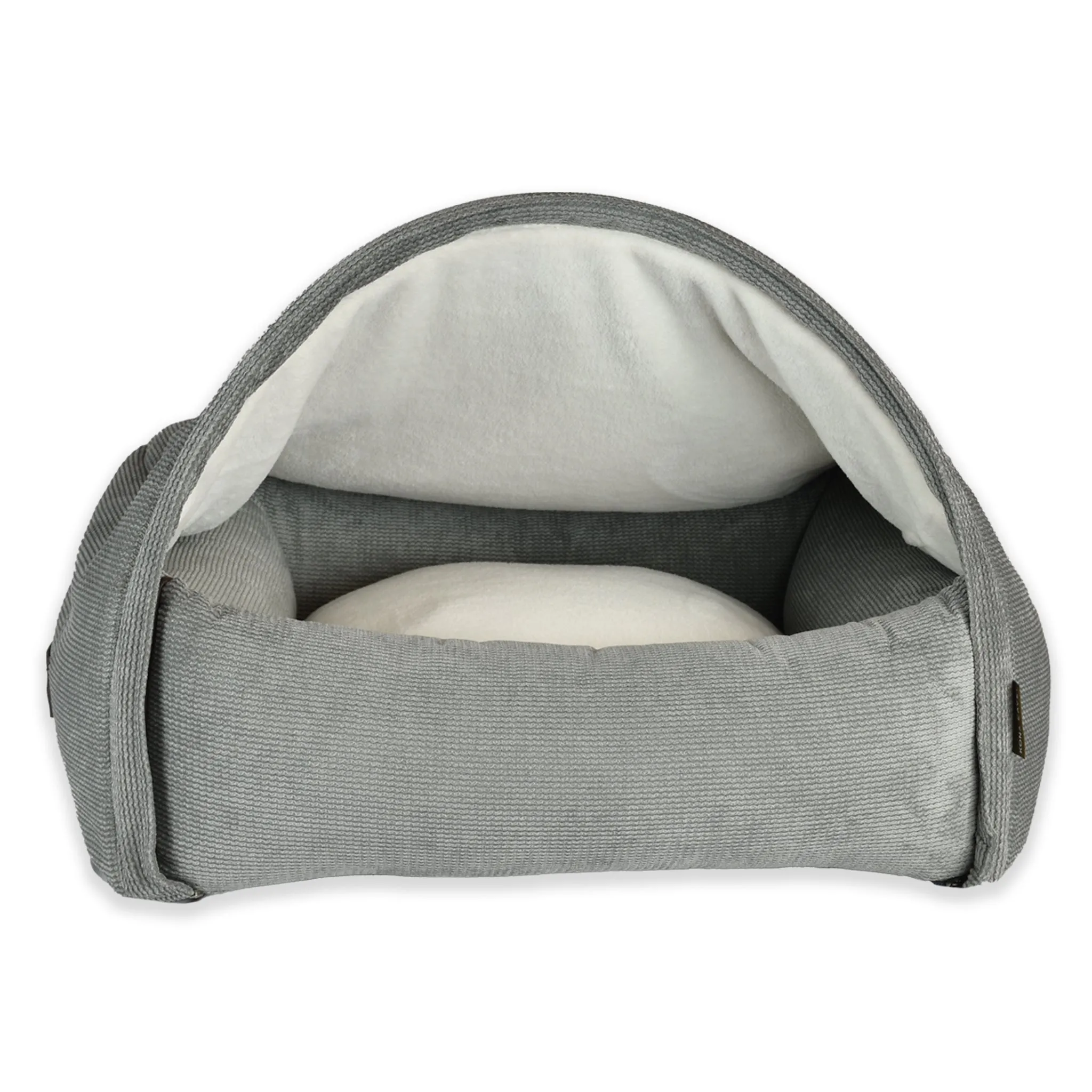 New! Snuggle Cave Bed - Modern Corduroy - Grey