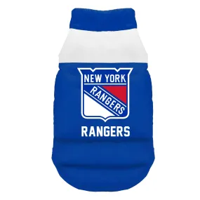 New York Rangers Pet Parka Puff Vest