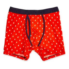 Newman Boxer Brief | Snowman Red/Multi