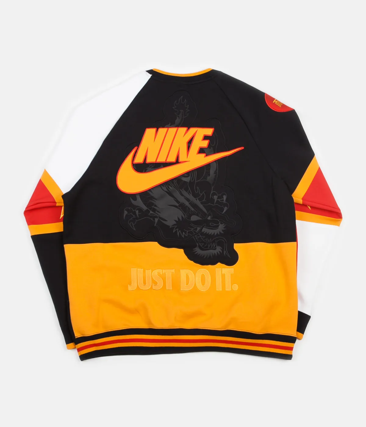 Nike Shanghai Crewneck Sweatshirt - Black / Canyon Gold / University Red / White