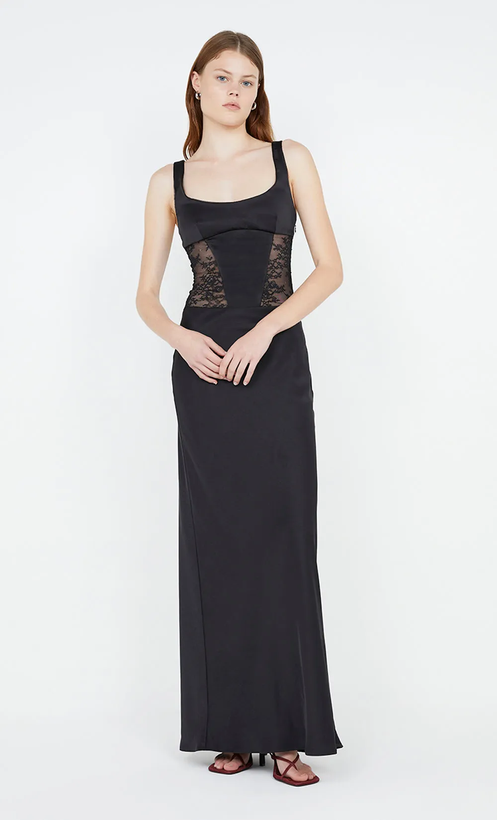 OLIMPIA CORSET DRESS - BLACK